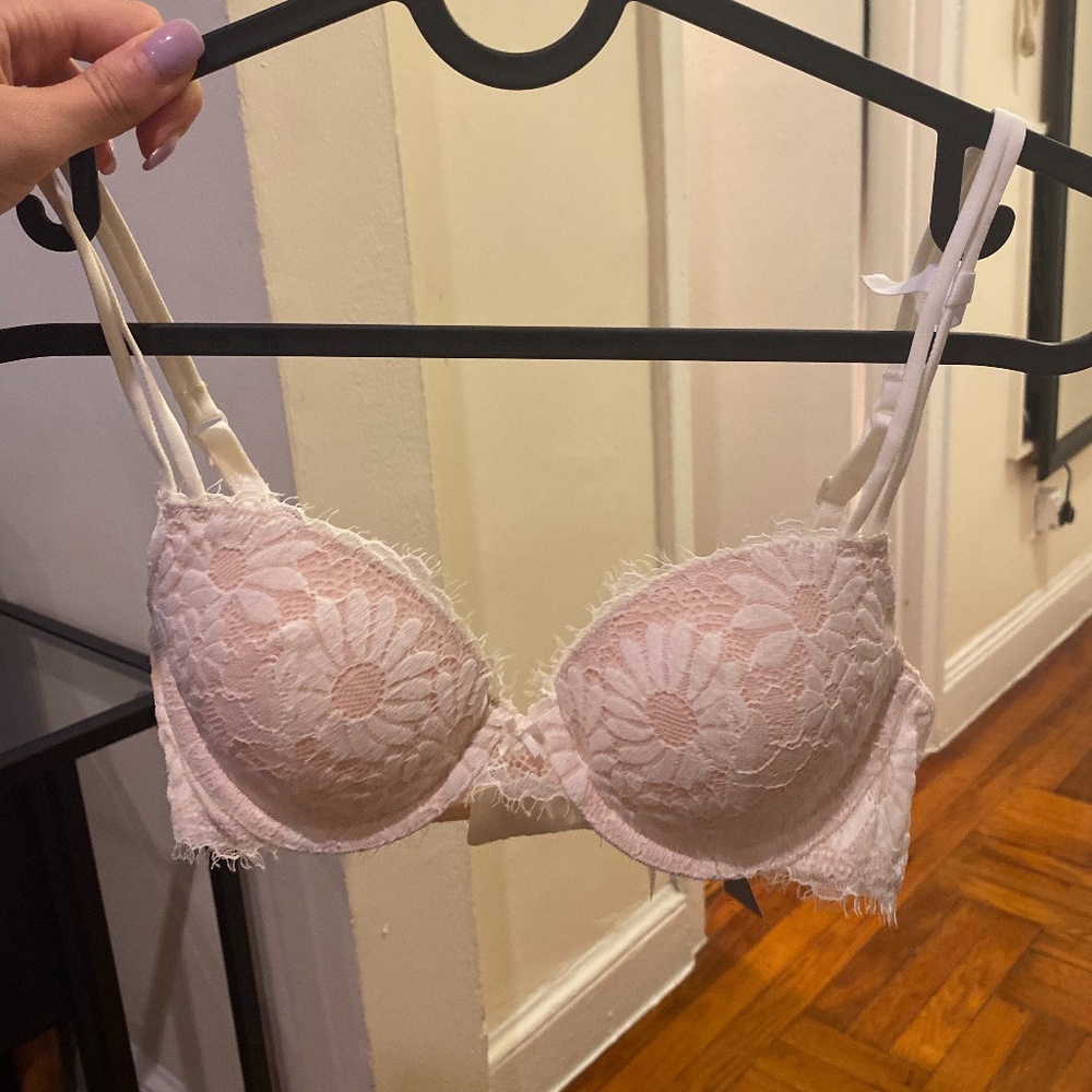 Lace bra.